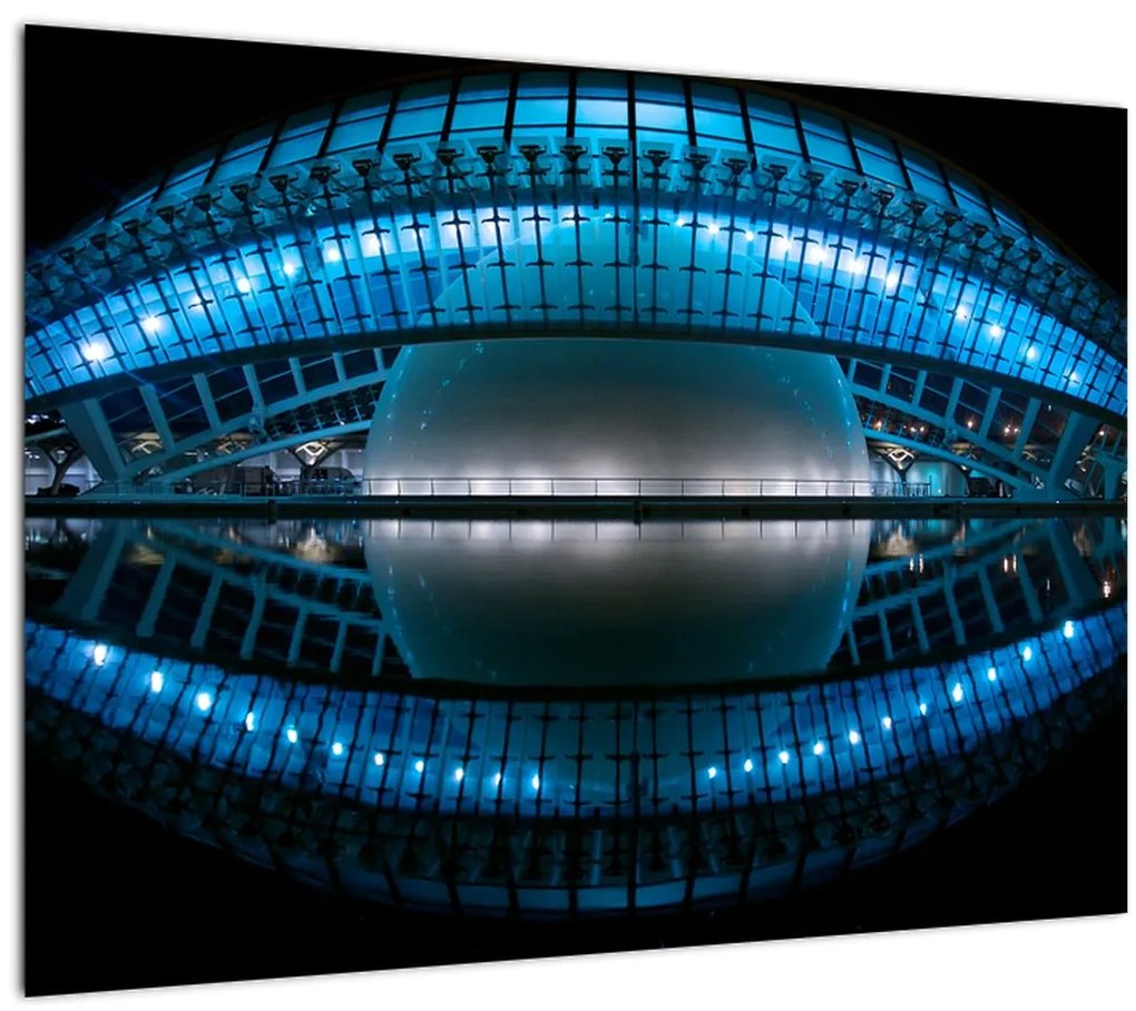 Tablou pe sticlă cu stadion de fotbal (70x50 cm)