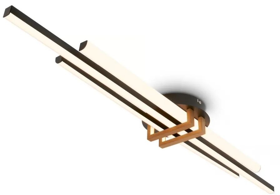 Brilo - Plafonieră LED TINKA, 30W, 230V, 3000K, neagră