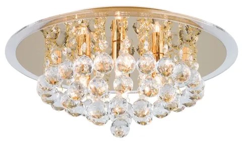 Plafonieră de cristal Orion DLU 2378/4/38 GLORIA 4xG9/40W/230V d. 38 cm auriu
