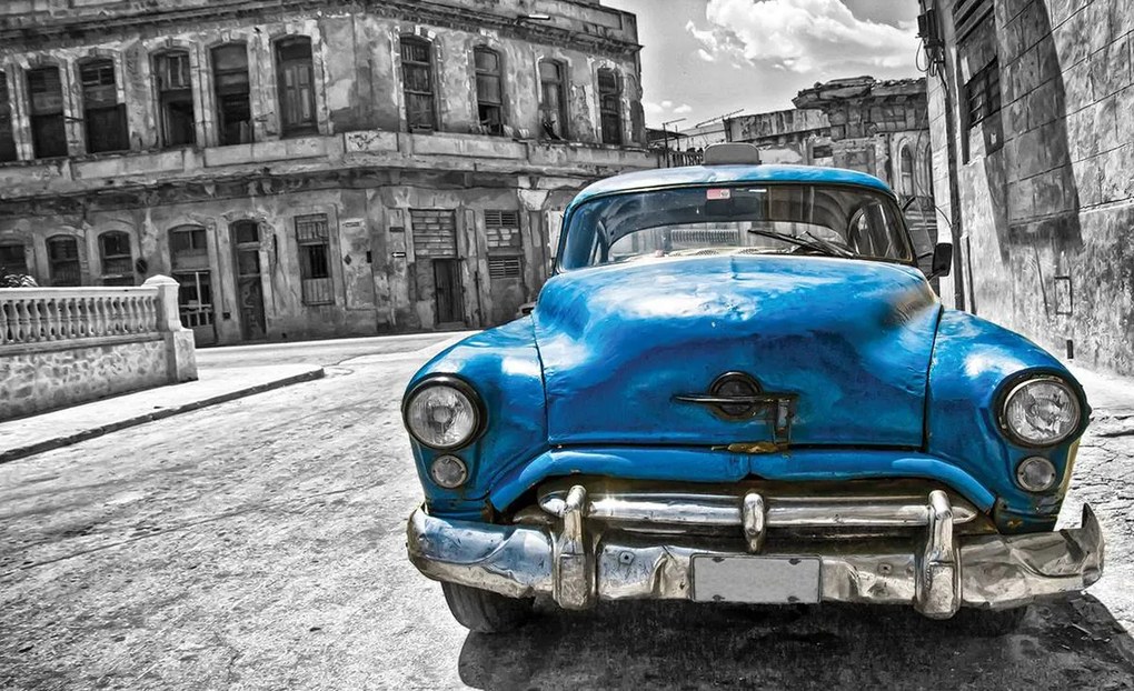 Fototapet - Mașină Vintage Cubaneză (254x184 cm), în 8 de alte dimensiuni noi