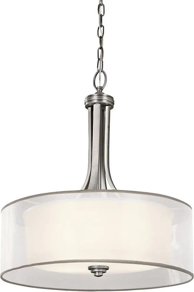 Kichler KL-LACEY-P-L-AP - Candelabru cu lanț LACEY 4xE27/60W/230V crom mat