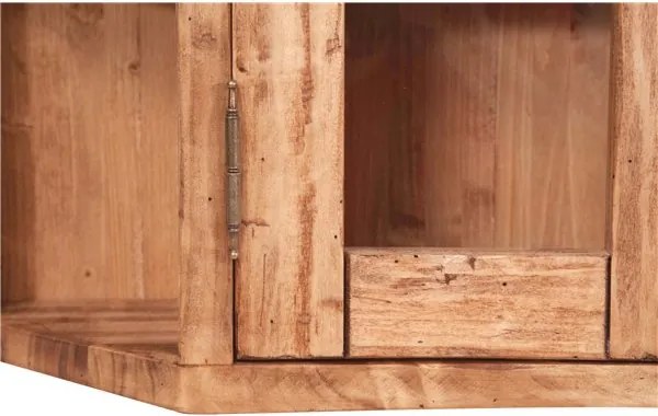 Vitrina suspendata L86 21 H75 cm, lemn masiv