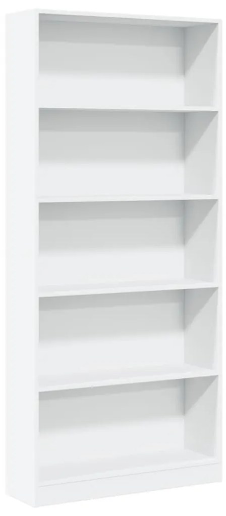 857853 vidaXL Bibliotecă, alb, 80x24x176 cm, lemn prelucrat