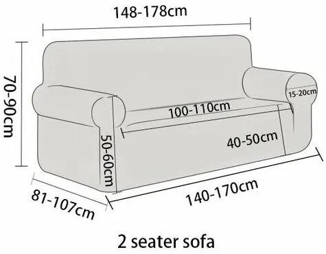 Husă elastică canapea 4Home Elegant albastru ,145-185 cm + față de pernă gratuit, 145-185 cm