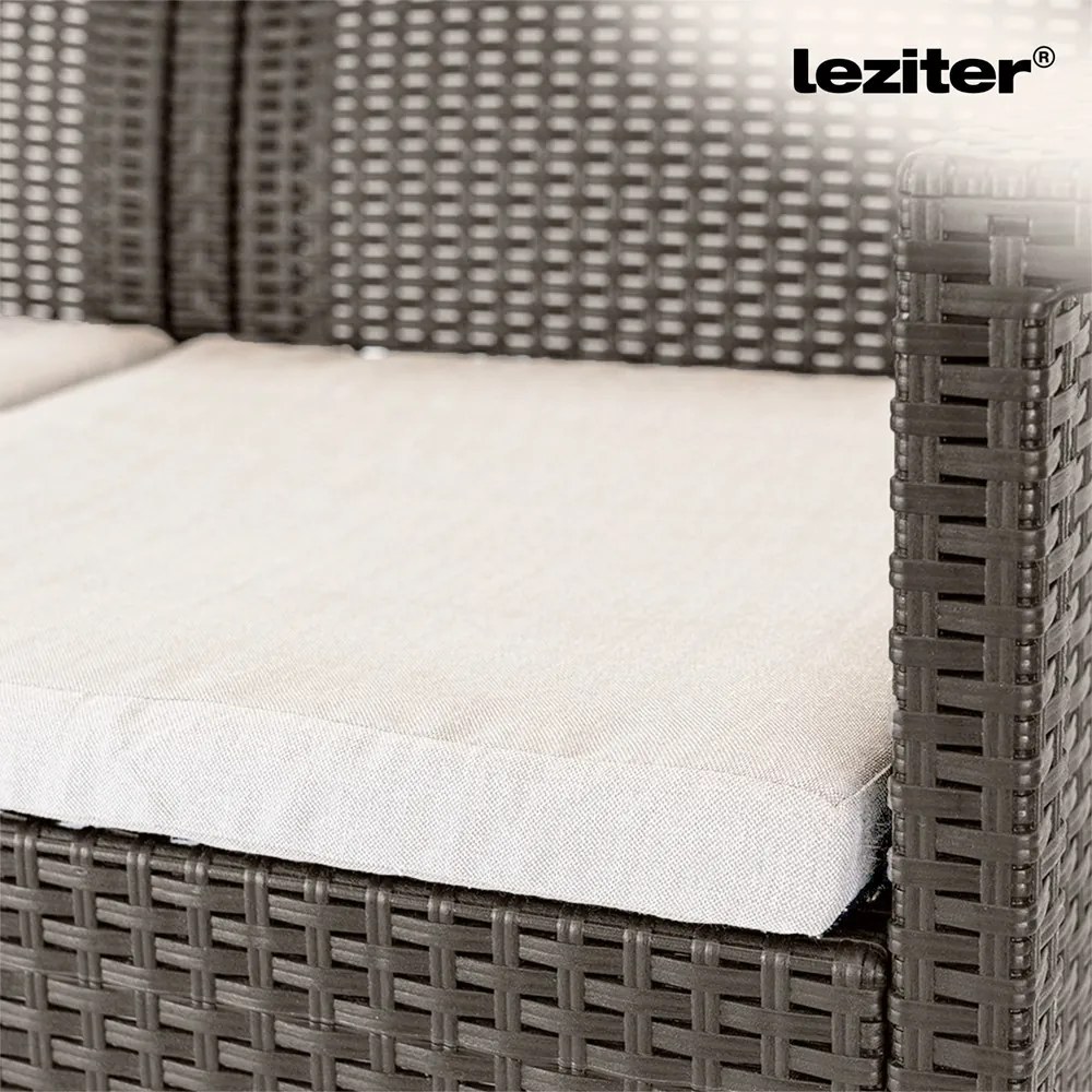 Canapea de grădină Venus cu 2 locuri, culoare cappuccino