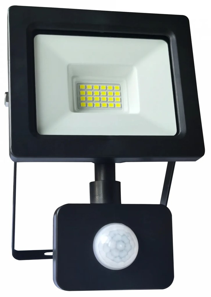 Proiector LED + Senzor de miscare, Ecoplanet, Slim Tablet SMD, 30W (150W), 2700LM, 220V, lumina rece 6500k, IP65 Lumina rece - 6500K