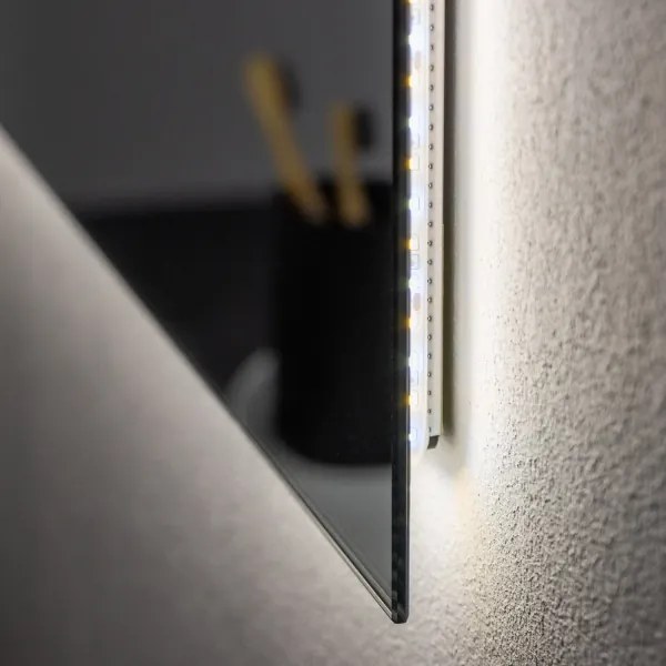 Brilagi - Oglindă de baie LED LUCE, LED/28W/230V, 60x80 cm, IP44, CRI 90, reglabilă + CCT