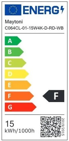 Spot LED aplicat, plafoniera dimabila design tehnic Alfa alb, negru 10cm, 4000K