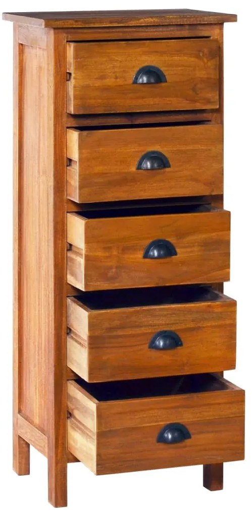 289067 vidaXL Servantă, 45 x 35 x 110 cm, lemn masiv de tec