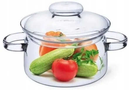 Simax 6063 oală de sticlă cu capac Nyko 1,5 l