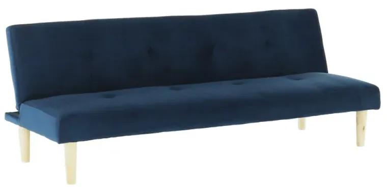 Canapea extensibila  albastru inchis/stejar ALIDA