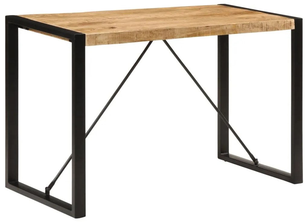 vidaXL Masă de sufragerie, 120x55x76 cm, lemn masiv de mango brut