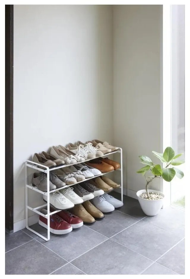 Pantofar ajustabil cu 3 etaje YAMAZAKI Maebashi, alb