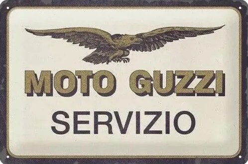 Placă metalică Moto Guzzi Servizio