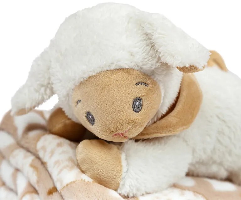 Pătură cu jucărie din pluş OIŢĂ