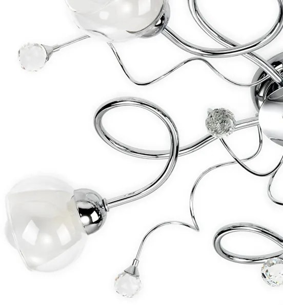 Lustră aplicată ONLI WENDY 5xE14/6W/230V crom lucios