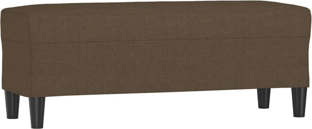 vidaXL Bancă, maro, 100x35x41 cm, textil