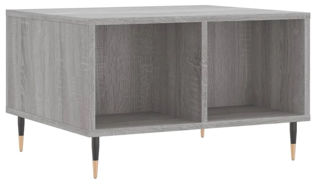 vidaXL Măsuță de cafea, gri sonoma, 60x50x36,5 cm, lemn compozit