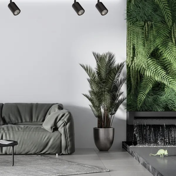 Spot ZOOM 1xGU10/25W/230V negru