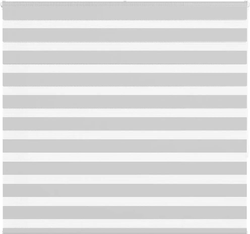 vidaXL Jaluzea tip zebra gri deschis lățime țesătură 155,9cm poliester