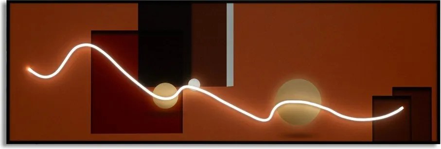 Tablou cu ramă/pe pânză imprimat 50x150 cm LED – Mauro Ferretti