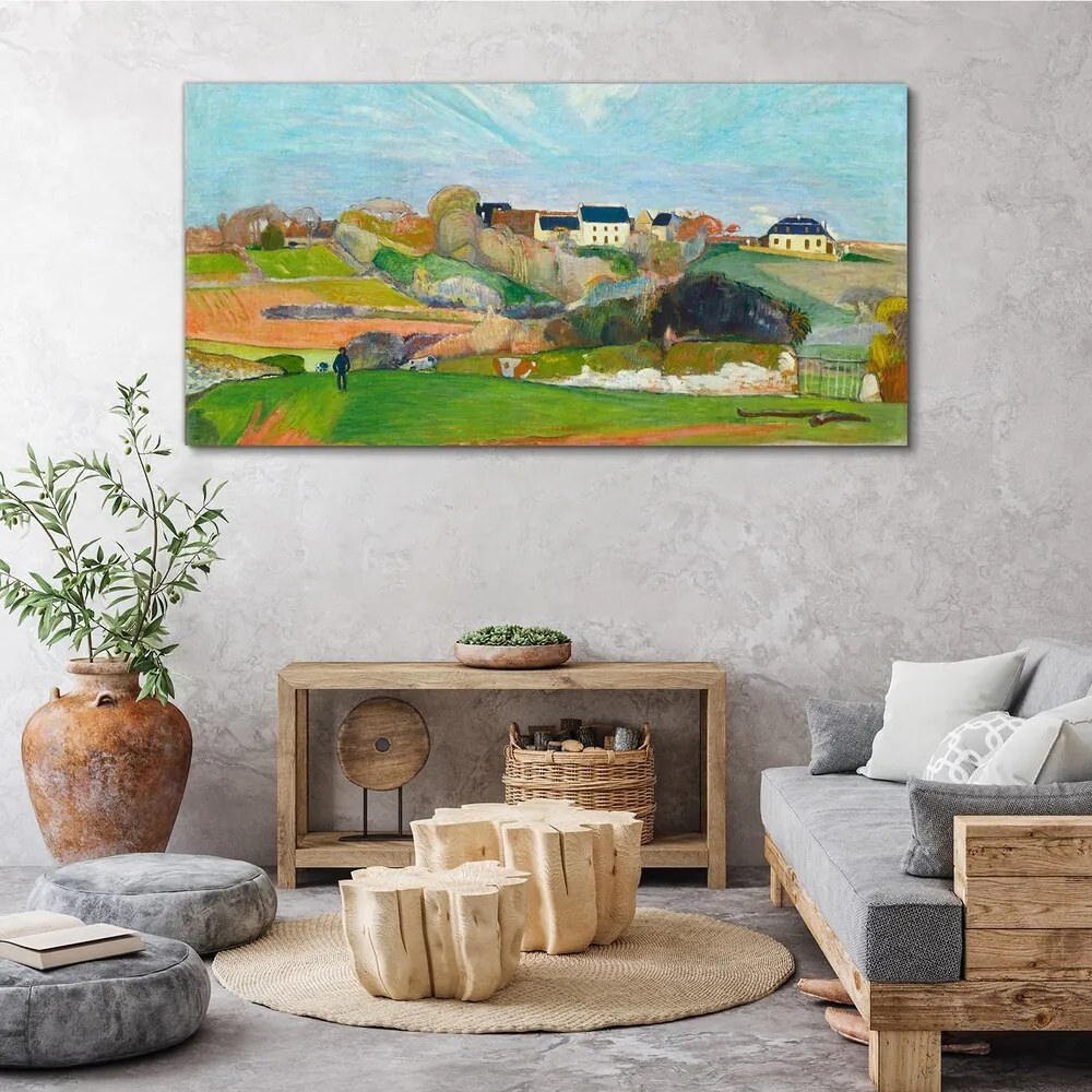 Tablou canvas Peisaj la Le Pouldu Gauguin