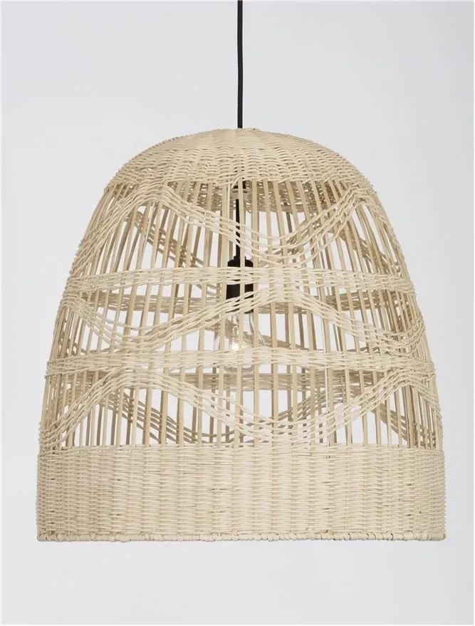 Lustra / Pendul modern design natural ratan MARLO D-46cm