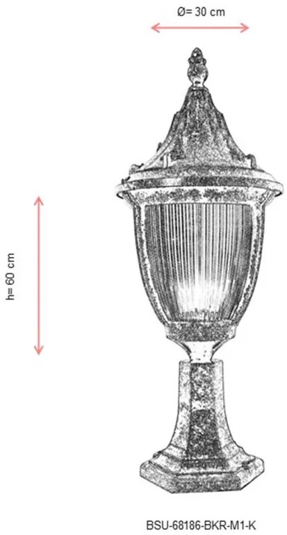 Aplica tip felinar BSU-68186-BKR-M1-K Maro