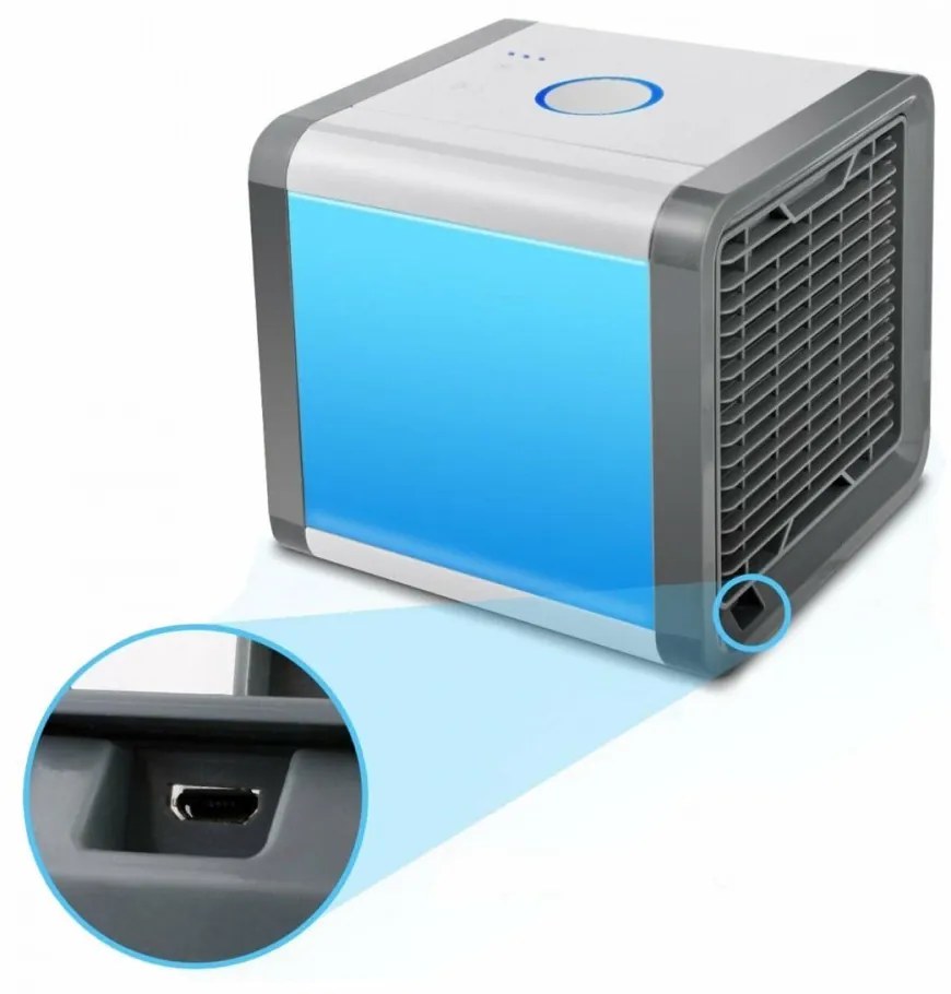 Mini ventilator de birou cu apă, USB