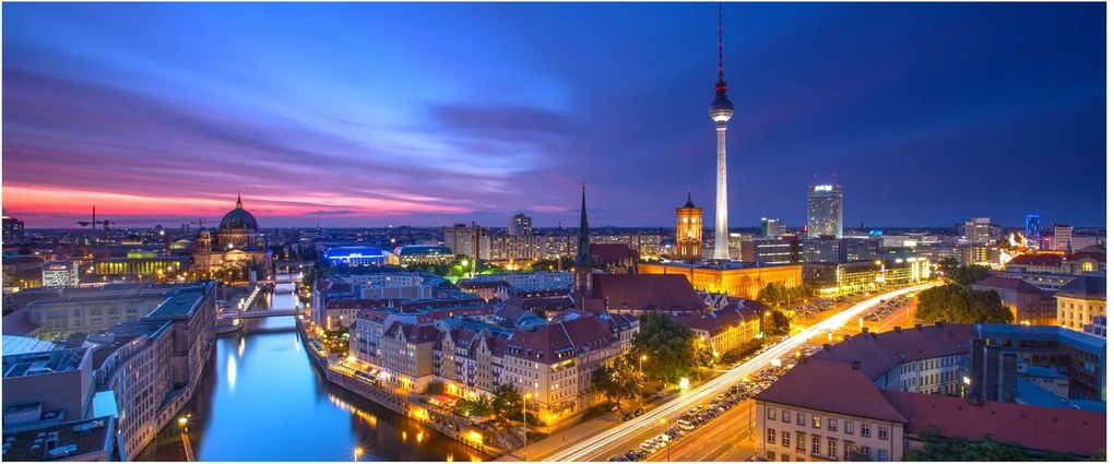 Tablou - Cerul albastru la Berlin (120x50 cm)