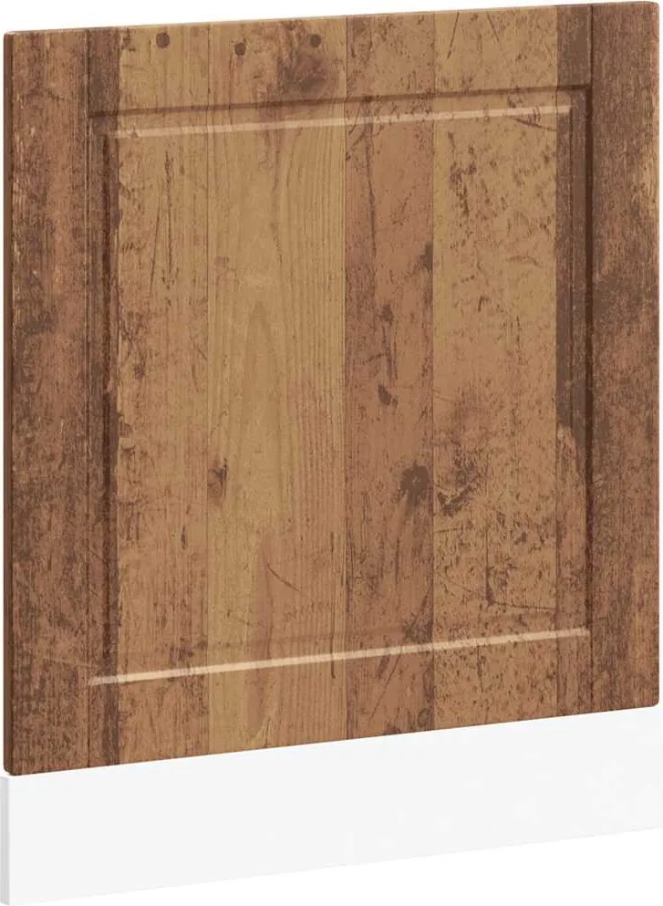 vidaXL Panou pentru mașină de spălat vase lemn vechi lemn prelucrat