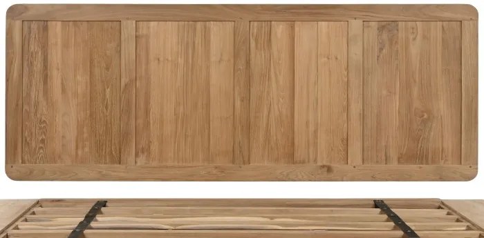 Pat din lemn de tec, 180cm x 200cm, Enor