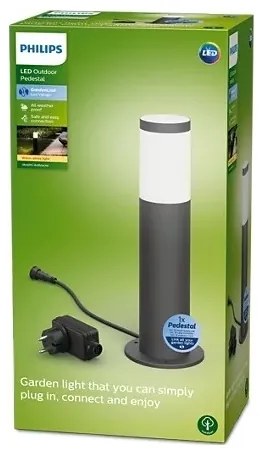 Philips - Lampă LED exterior UTRECHT 24W 230V 2700K IP44