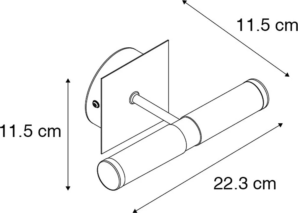 Lampă de perete inteligentă crom IP44 inclusiv 2 Wifi G9 - Bath