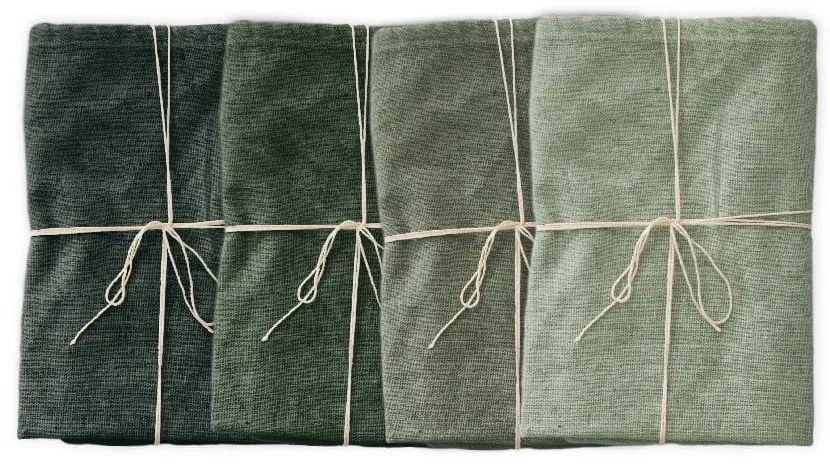 Set 4 șervețele textile Really Nice Things Green Gradient, lățime 40 cm