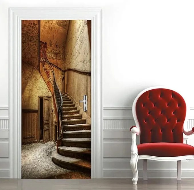 Fototapeta pentru usa MONAMOUR STAIRS 86x200 cm