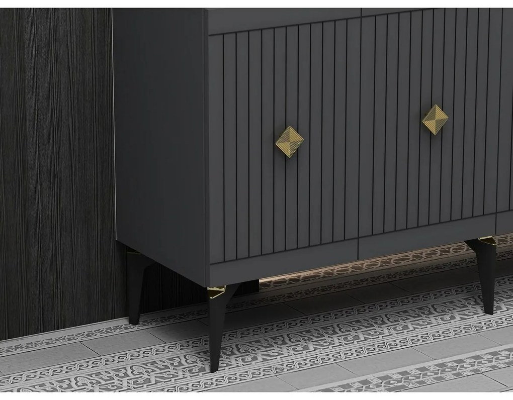 Dulap Midas Anthracite and Gold