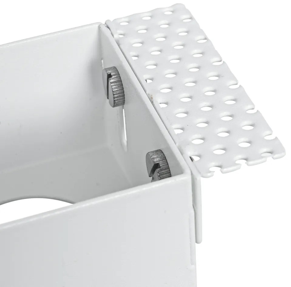 Set de 6 spoturi incastrate albe GU10 50mm 2-lumini fara rama - Oneon