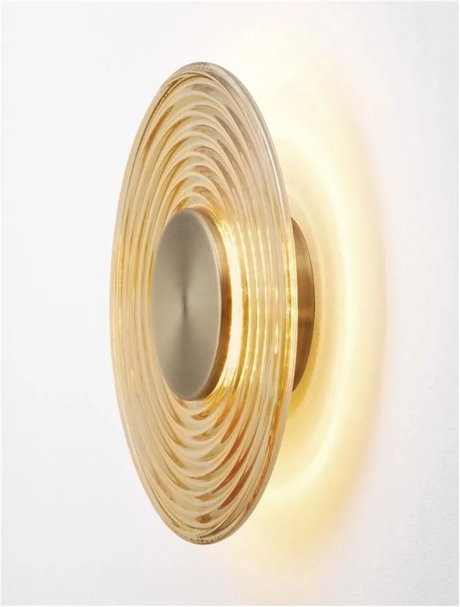 Aplica LED moderna design decorativ NOUS alama aurie/chihlimbar