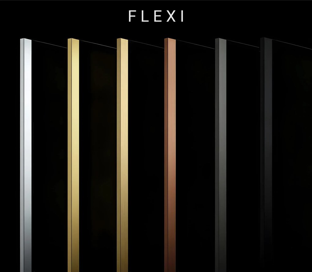 Paravan de dus Rea Flexi Brown / Gold 110