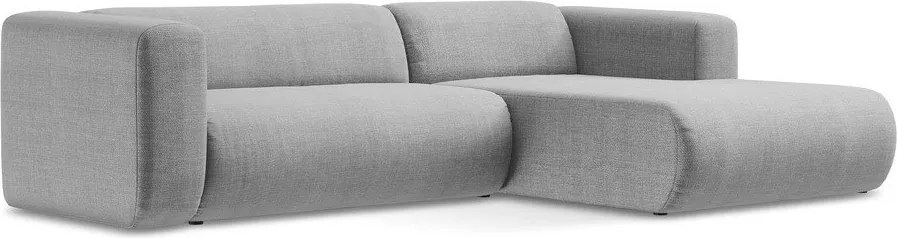 Colțar gri deschis (cu colț pe partea dreaptă/cu șezlong) Ekahi – Makamii