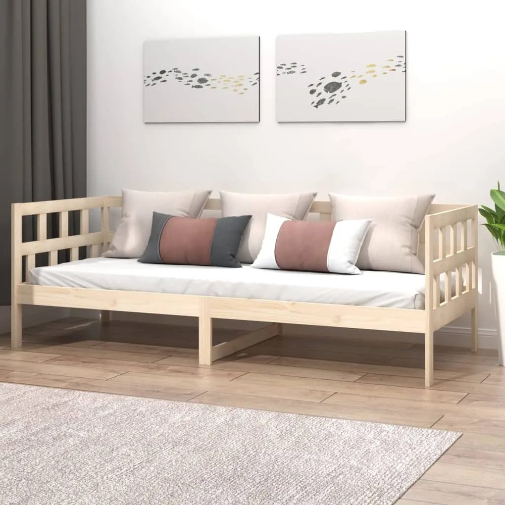 832678 vidaXL Pat de zi, 80x200 cm, lemn masiv de pin