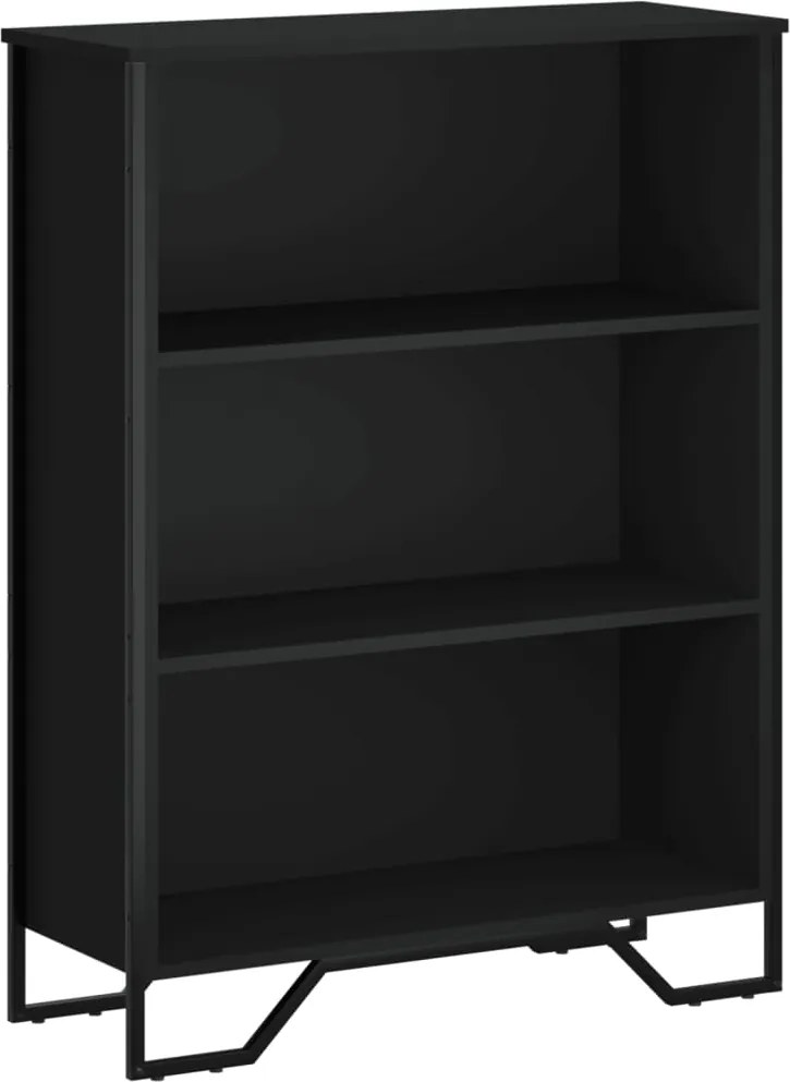 vidaXL Bibliotecă, negru, 80x31x106 cm, lemn prelucrat