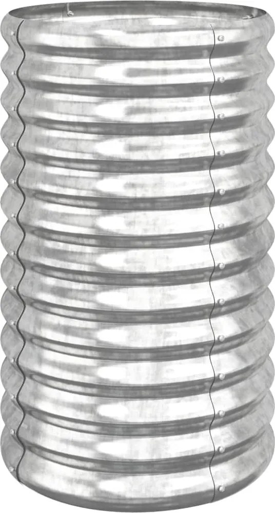 vidaXL Jardinieră argintiu 40x40x68 cm oțel galvanizat