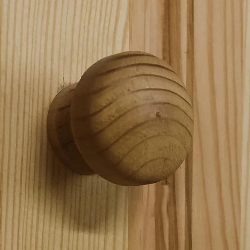 Noptiera, 41x30x42 cm, lemn masiv de pin 1, Maro