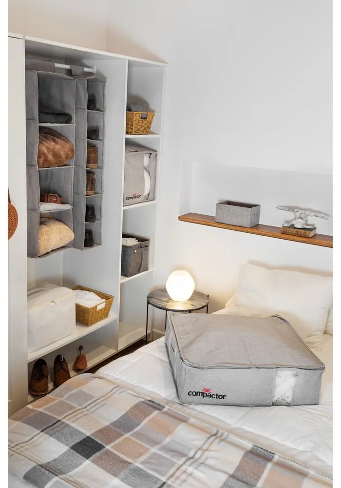 Cutie de depozitare cu vacuum Compactor Oxford, 145 l, gri