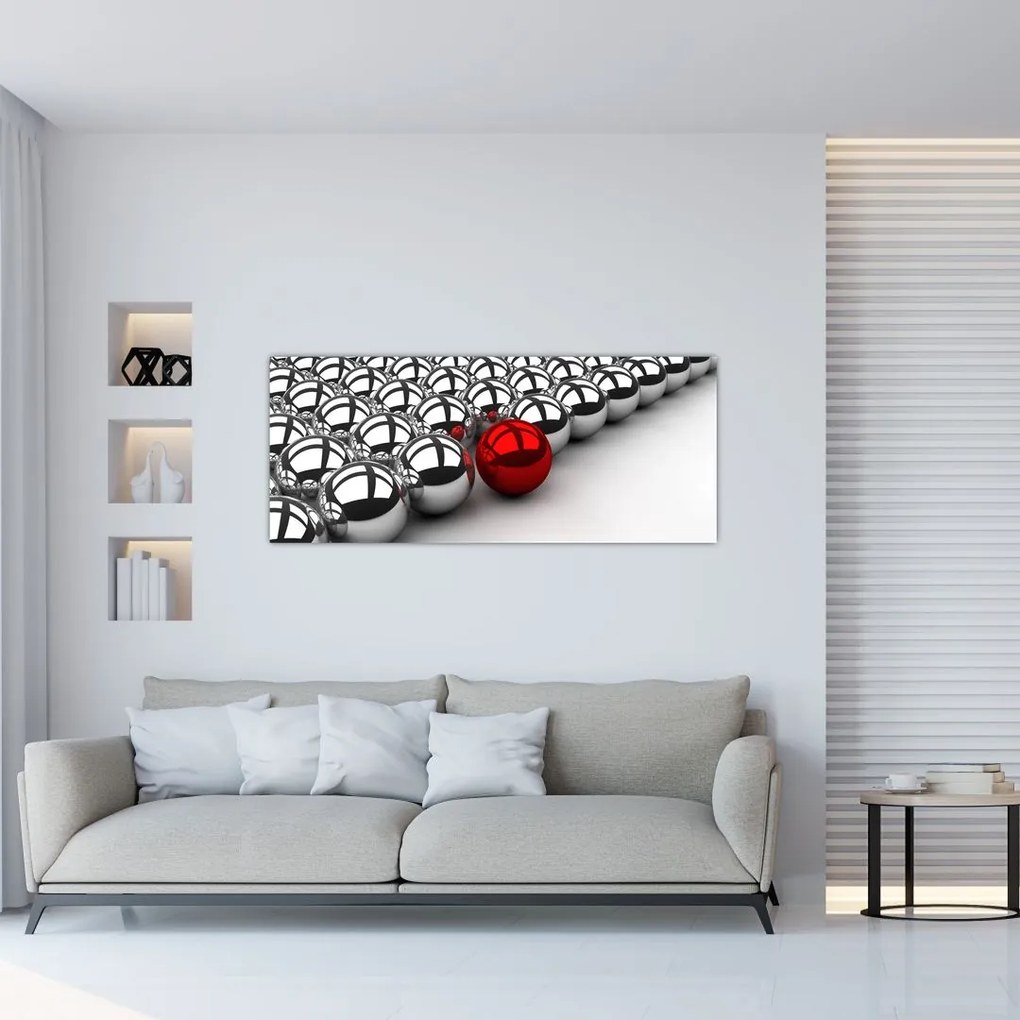 Tablou cu bile lucioase (120x50 cm)