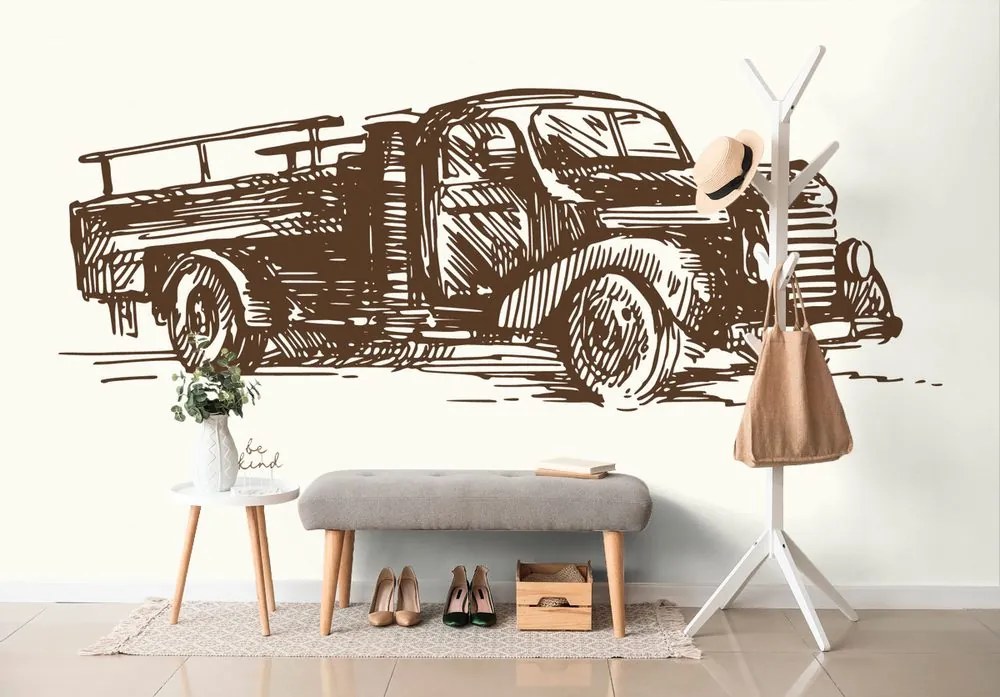Tapet camion retro