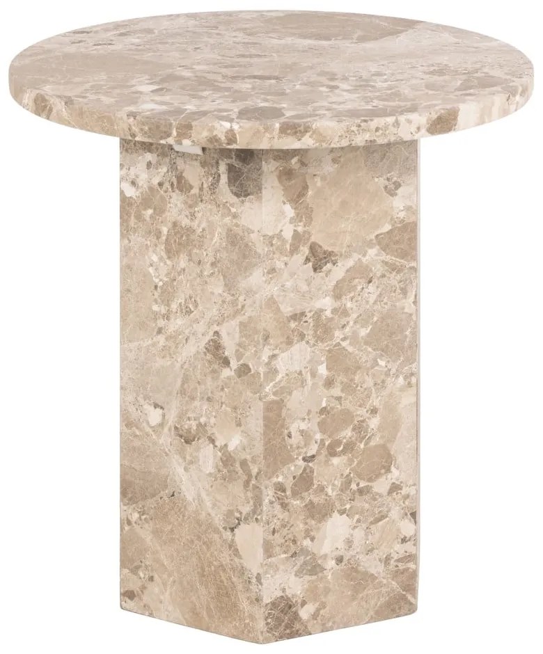 Măsuță auxiliară rotundă din marmură ø 50 cm Naxos – Actona