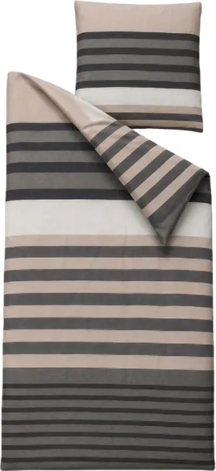 Lenjerie de pat din bumbac HORIZEN sivo-bej Dimensiune lenjerie de pat: 70 x 80 cm | 140 x 200 cm